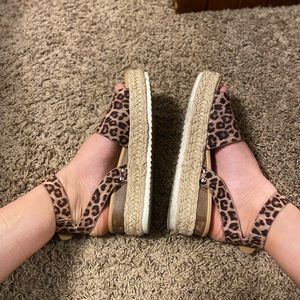 Cheetah Platform Espadrilles